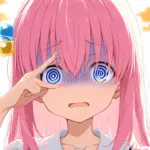 アニメ『ぼっち・ざ・ろっく！』の後藤ひとりが、アルバイトのノルマに絶望している様子を描いたファンアートSSの挿絵。