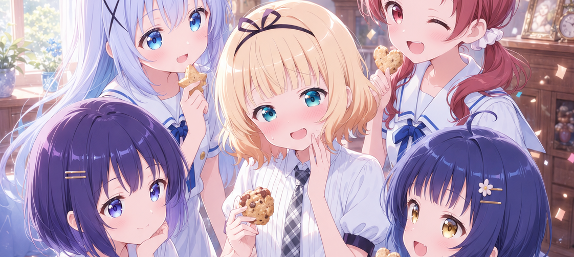 【ごちうさSS】シャロ誕生日2026｜青いバラと完璧すぎるお返し【ファンアート】