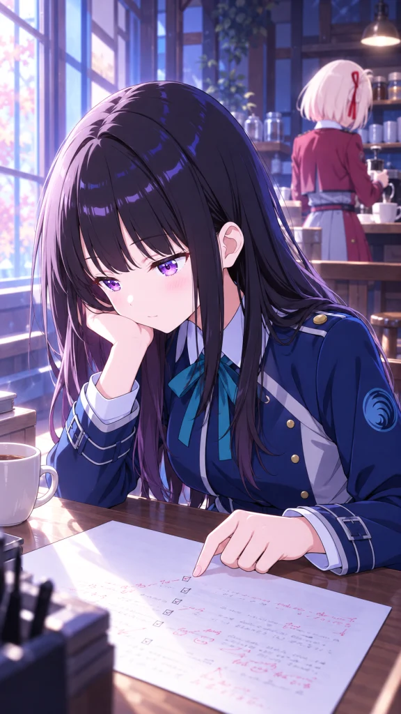 報告書の裏に残った朱色の書き込みと黒いチェックに指を添え、静かに読み返すたきな