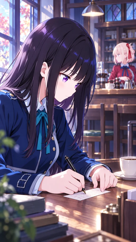 切り取った約束の紙を片手で押さえ、残された余白へ新しい一行を書き足すたきな